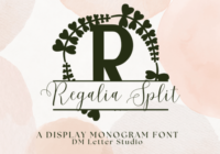 Regalia Split Monogram Font - Featured Image
