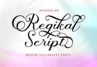 Regikal Script Font - Featured Image