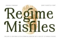 Regime Misfiles Font - Featured Image