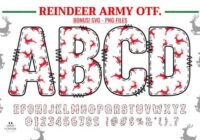 Reindeer Army Font - Featured Image