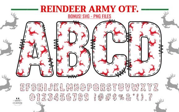 Reindeer Army Font - Featured Image