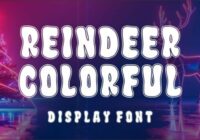 Reindeer Colorful Font - Featured Image