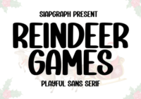 Reindeer Games Font - Featured Image