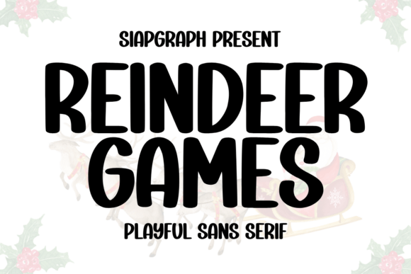 Reindeer Games Font - Featured Image