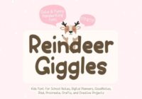 Reindeer Giggles Font - Featured Image