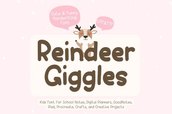 Reindeer Giggles Font - Featured Image