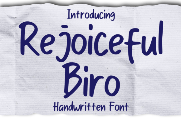 Rejoiceful Biro Font - Featured Image