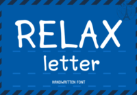 Relax Letter Font - Featured Image