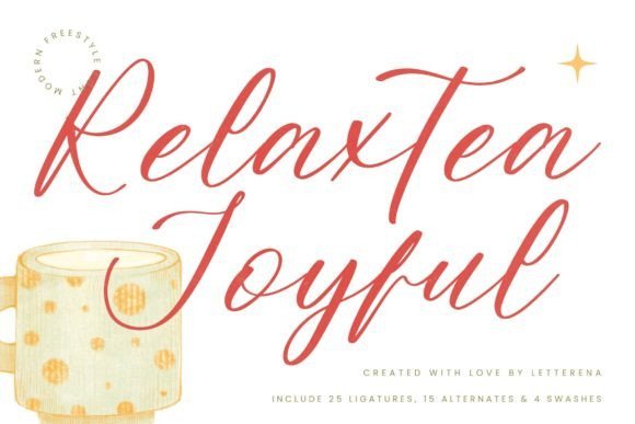 Relaxtea Joyful Font - Featured Image