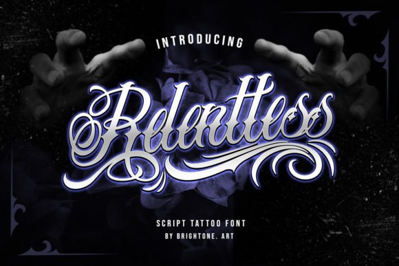 Relentless Font - Featured Image