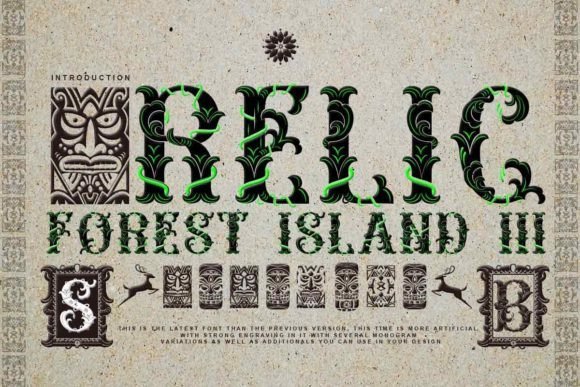 Relic Forest Island Iii Font - Featured Image