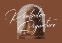 Rembulan Signature Font - Featured Image