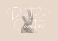 Renathalia Signature Font - Featured Image