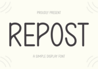 Repost Font - Featured Image