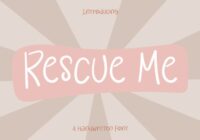 Rescue Me Font - Featured Image