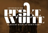 Reske Wuite Font - Featured Image