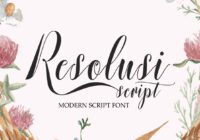 Resolusi Script Font - Featured Image