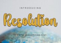 Resolution Font - Featured Image