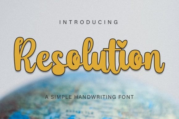 Resolution Font - Featured Image