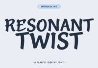 Resonant Twist Font - Featured Image