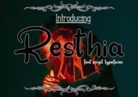 Resthia Font - Featured Image