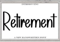 Retirement Font - Featured Image