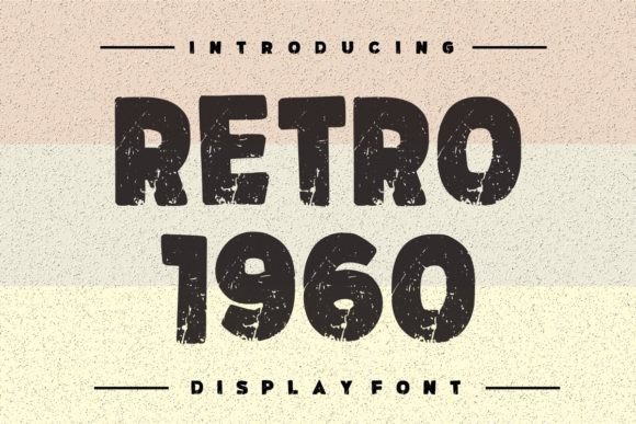 Retro 1960 Font - Featured Image