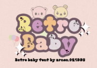 Retro Baby Font - Featured Image