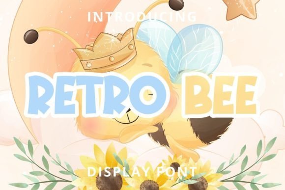 Retro Bee Font - Featured Image
