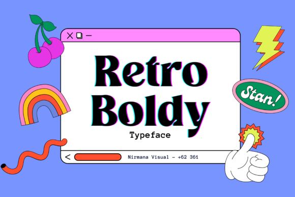 Retro Boldy Font - Featured Image