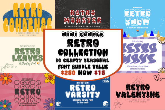 Retro Collection Font - Featured Image