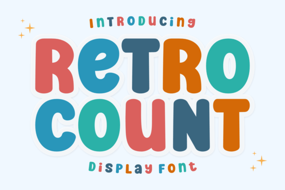 Retro Count Font - Featured Image