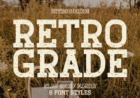 Retro Grade Font - Featured Image