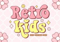 Retro Kids Font - Featured Image