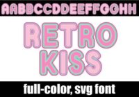 Retro Kiss Font - Featured Image