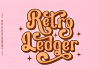 Retro Ledger Font - Featured Image
