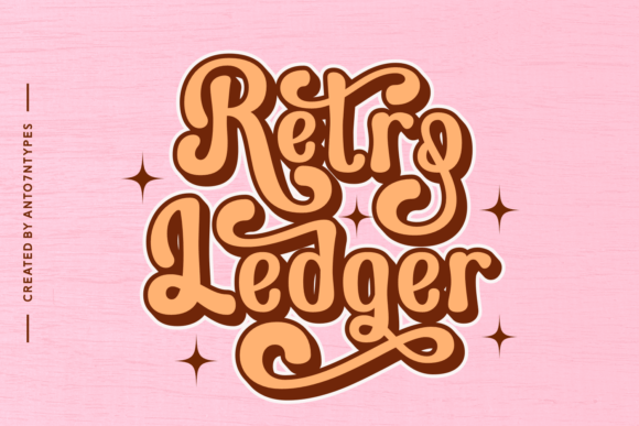 Retro Ledger Font - Featured Image