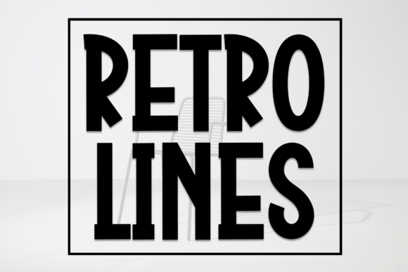 Retro Lines Font - Featured Image