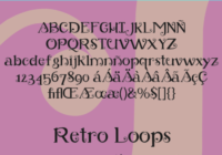 Retro Loops Font - Featured Image