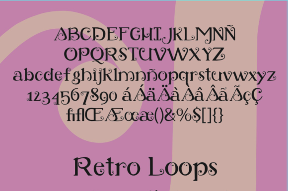 Retro Loops Font - Featured Image