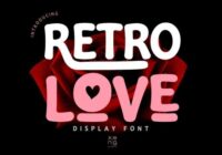 Retro Love Font - Featured Image