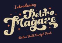 Retro Magaze Font - Featured Image