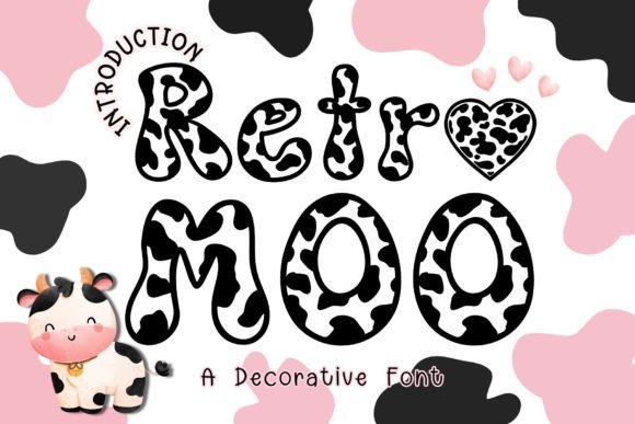 Retro Moo Font - Featured Image