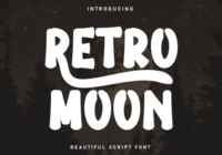 Retro Moon Font - Featured Image