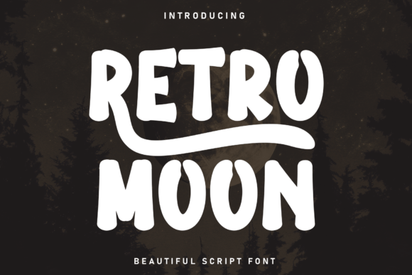 Retro Moon Font - Featured Image
