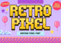 Retro Pixel Font - Featured Image