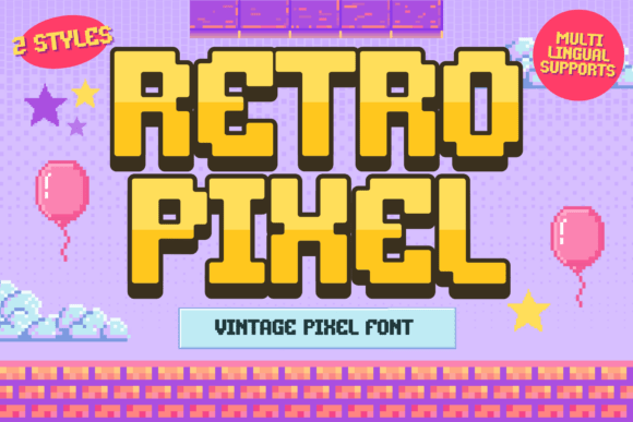 Retro Pixel Font - Featured Image