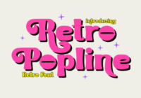 Retro Popline Font - Featured Image