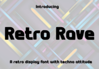 Retro Rave Font - Featured Image