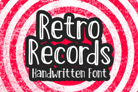 Retro Records Font - Featured Image
